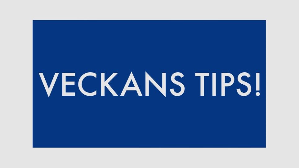 Veckans Tips